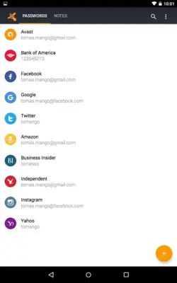 Avast Passwords android App screenshot 1